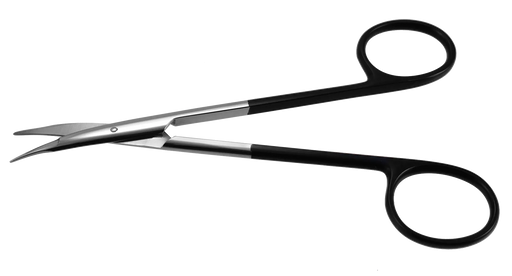 Aspen Surgical Scissors, Stevens Tenotomy, Curved, Razor Edge without Serrations, Black Handle, 5 "