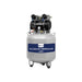 ADS Dental AT260 oil-free dental air compressor showing a compact, white medical-grade device with control panel and air hose connection.