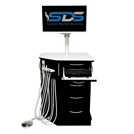 900 Elite Mobile Cabinet - 900e blk monitor front