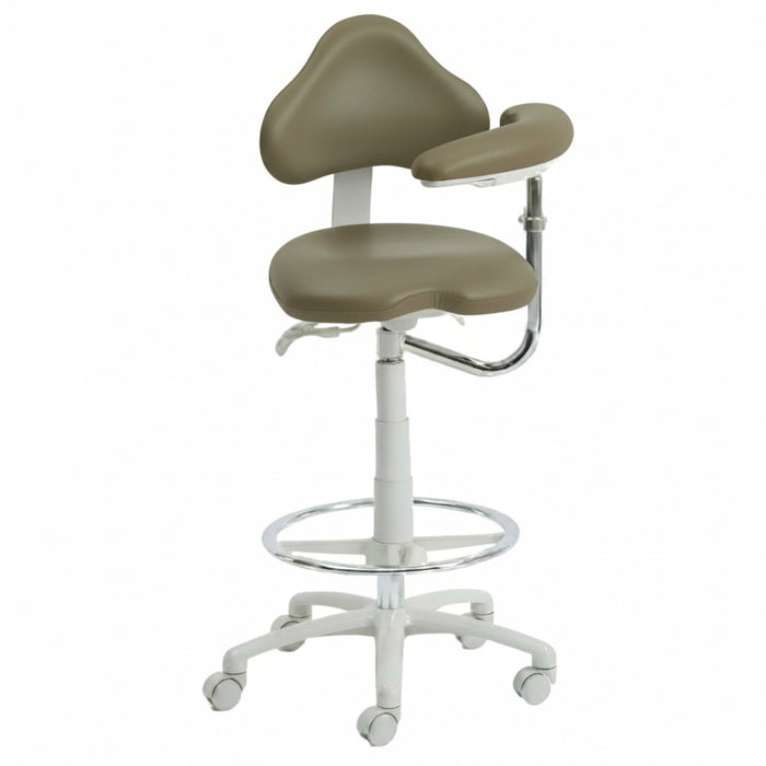 Brewer 9120BL Dental Assistant Stool - Left Support | UltraLeather