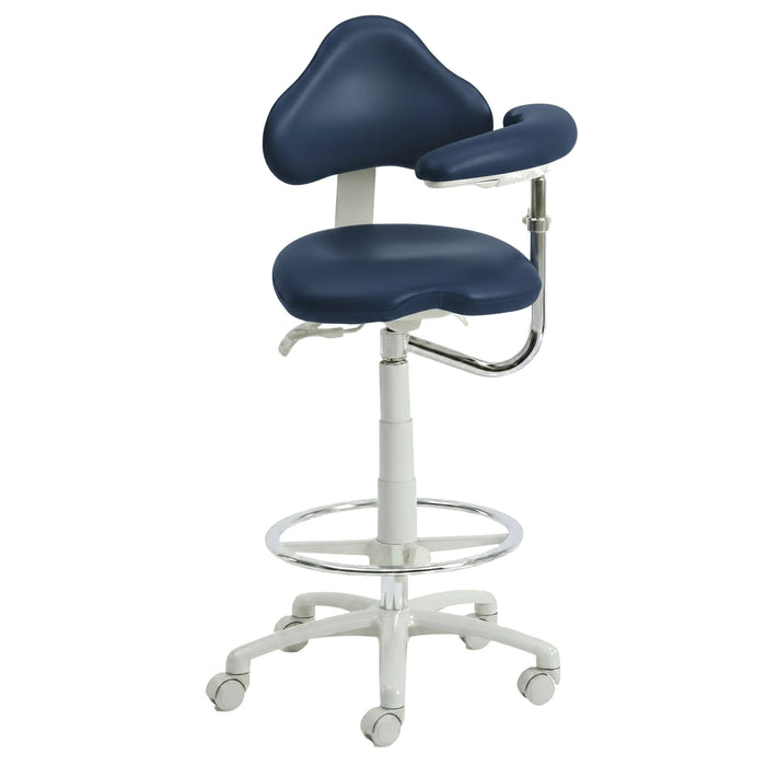 Brewer 9120BL Dental Assistant Stool - Left Support | UltraLeather