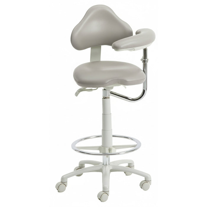 Brewer 9120BL Dental Assistant Stool - Left Support | UltraLeather