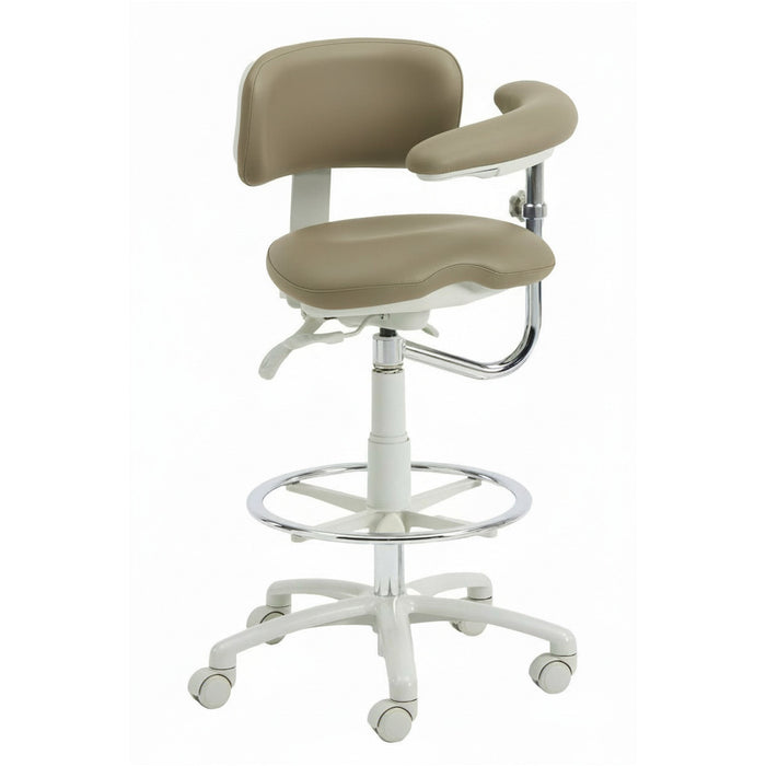 Brewer 9520BL Dental Assistant Stool - Left Support | UltraLeather
