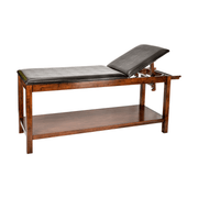 Viva Comfort Noble-Line Mahogany Wooden Exam Table With Full Shelf 996-03-MA - DENTAMED USA
