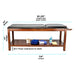 Viva Comfort Noble-Line Mahogany Wooden Exam Table With Full Shelf 996-03-MA - DENTAMED USA
