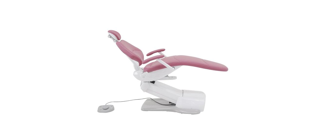 ADS Dental AJ18 ergonomic dental chair with adjustable headrest and modern design, ideal for patient comfort and dental procedures.