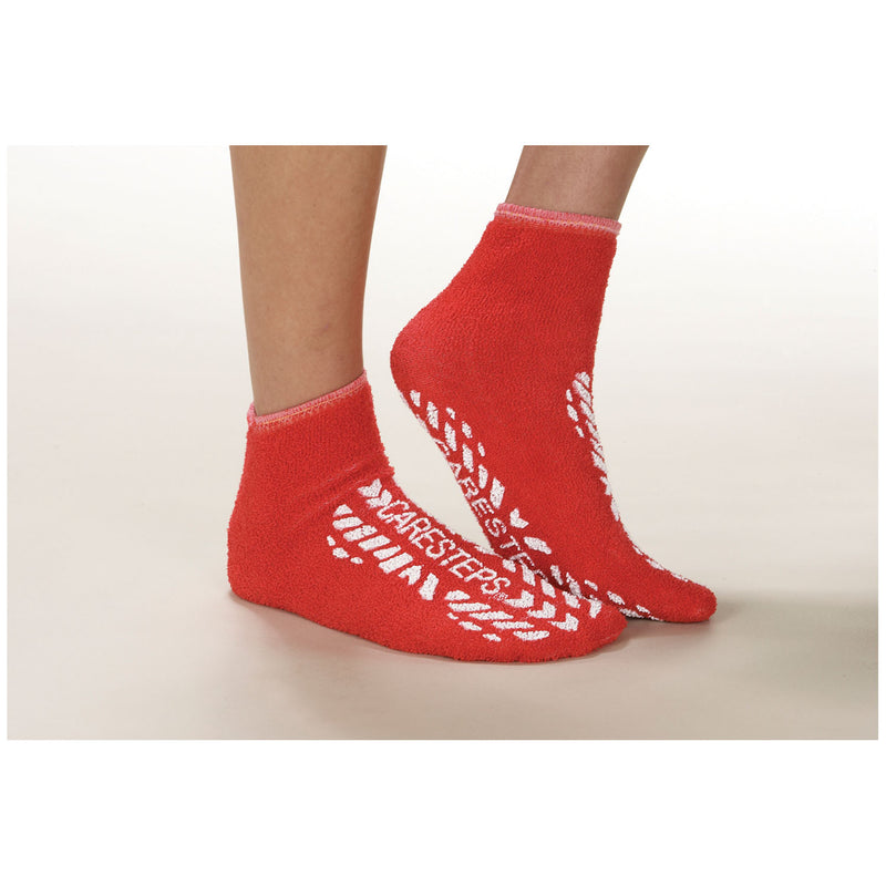 Albahealth, LLC (Encompass Company) Footwear Slip-Resistant, Adult, Double Sided Print, Medium, Red, 4 dz/cs