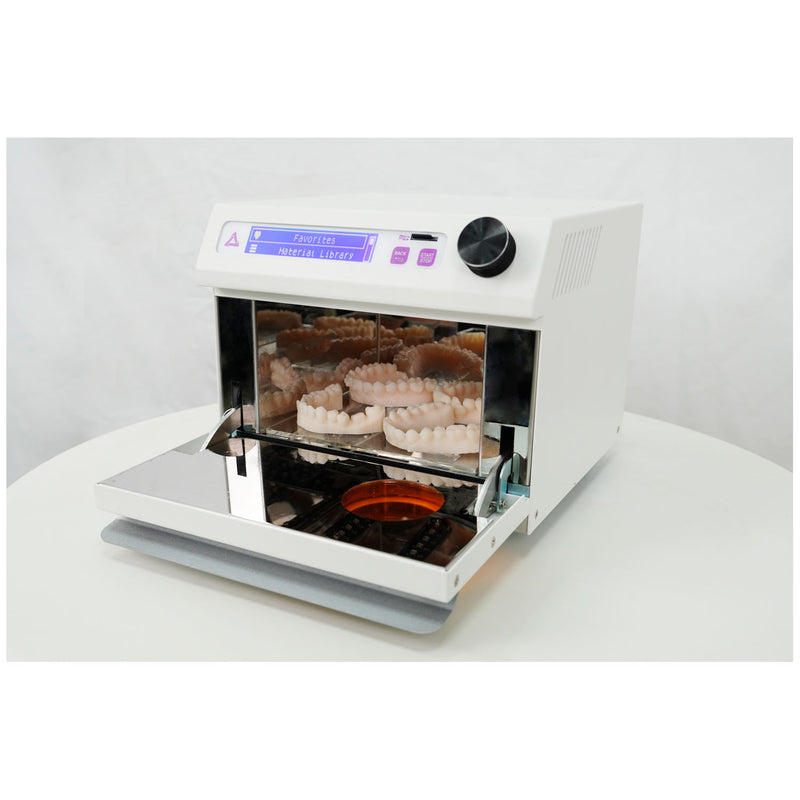 Ackuretta CURIE UV Curing Oven, 7.9 x 8.7" x 6.3" (Chamber Dimensions 5.5" x 5.5" x 3.1"), Includes: (1) Glass Panel Box, (1) Power Cable, (1) Ethernet Cable, (1) Wi-Fi Dongle (DROP SHIP ONLY)