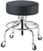 Viva Comford Height Adjustable Exam Stool with Circular Foot Ring 910-02-BLK - DENTAMED USA