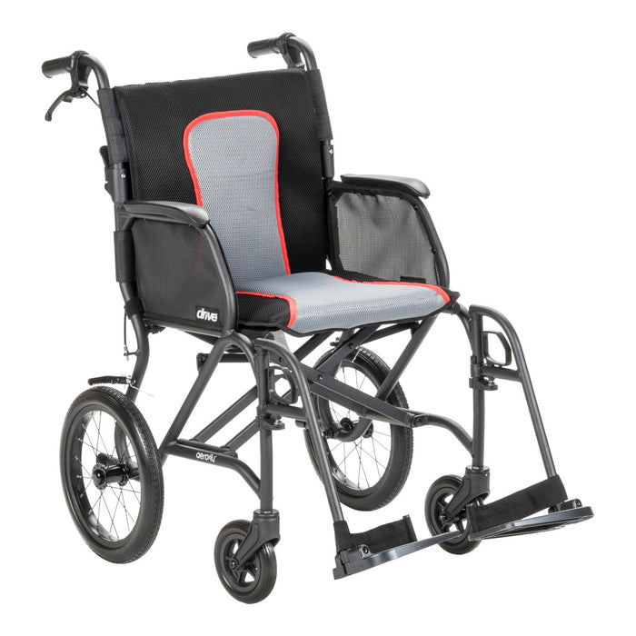 Drive Medical Aero Fly™ Ultra-Lite Transport Chair — AFT18GY-SF