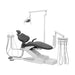 ADS Dental AJ12 Classic 200 dental chair operatory package with black upholstery and ergonomic design for dental clinics.