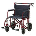 Drive Medical 22-Inch Bariatric Aluminum Transport Chair Red — Each
