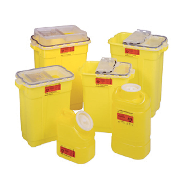 BD Sharps Collector, 9 Gallon, Slide Top Gasketed, Yellow (not autoclavable), 8/cs (Continental US Only) (Item is on allocation. Supplies may be limited or there may be longer than normal lead times) (Drop Ship Requires Pre-Approval)