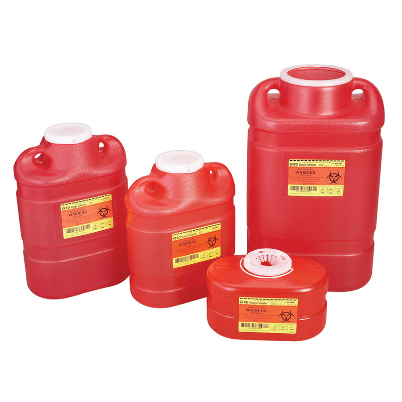 BD Sharps Collector, 5 Gallon, X-Large, Open Top, 8/cs (9 cs/plt) (Continental US Only) (Drop Ship Requires Pre-Approval)