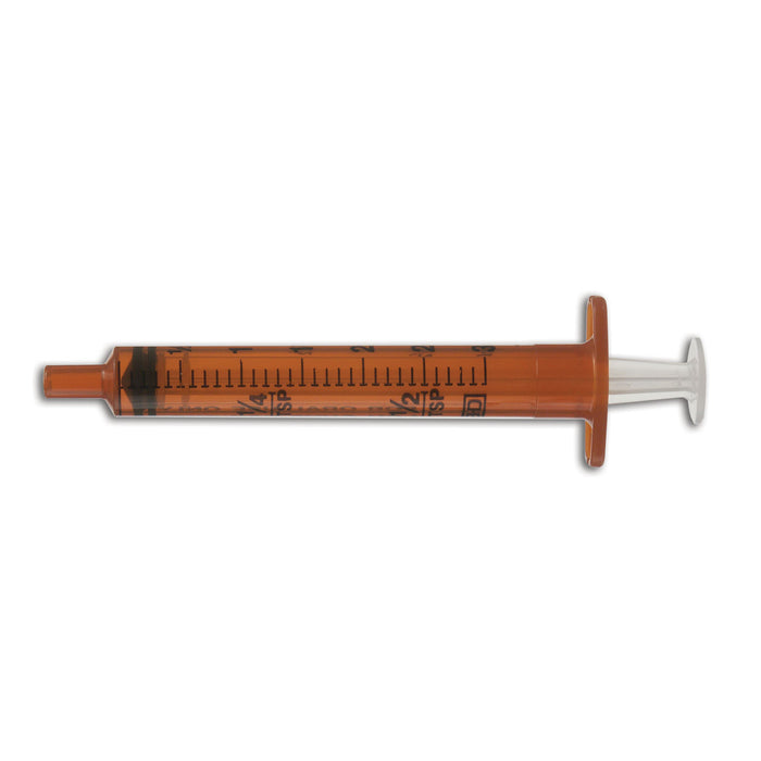 BD Oral Syringe, Amber, 5mL, Tip Cap, 100/pk, 5 pk/cs (Drop Ship Requires Pre-Approval)