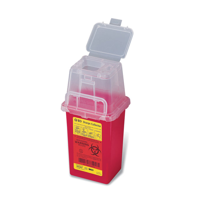 BD Sharps Collector, 1.5 Qt, Phlebotomy, Red, 36/cs (30 cs/plt) (Drop Ship Requires Pre-Approval)