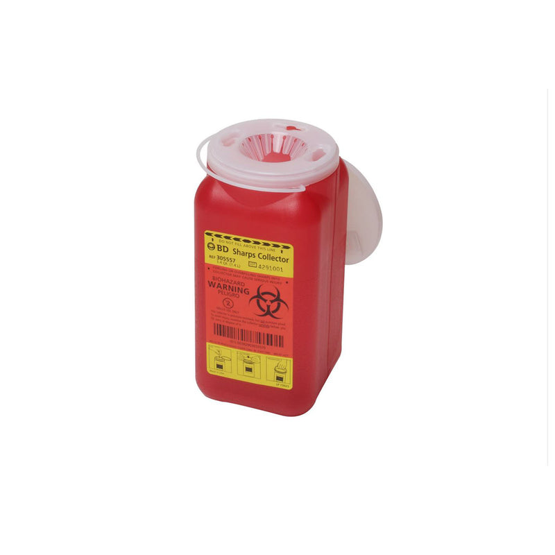 BD Sharps Collector, 1.4 Qt, Small, Red, 36/cs (Continental US Only) (Item is on allocation. Supplies may be limited or there may be longer than normal lead times) (Drop Ship Requires Pre-Approval)