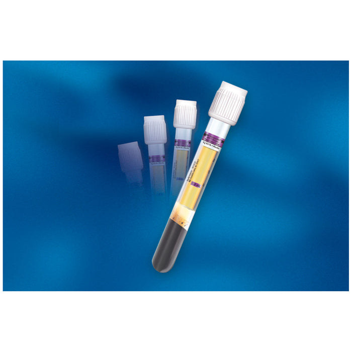 BD Plastic Tube, Hemogard Closure, 16mm x 100mm, 8.5mL, Pearl White, Mylar Label, K2EDTA, 100/bx, 10 bx/cs (Temp Sensitive; Non-Returnable) (Continental US Only) (Drop Ship Requires Pre-Approval)