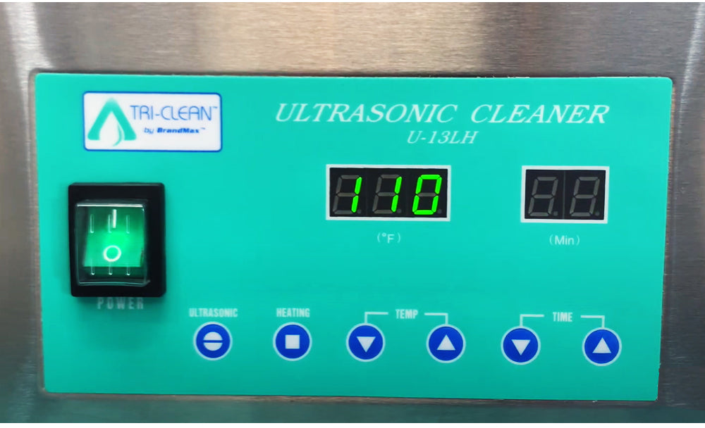Brand Max Tri Clean Ultrasonic Countertop Cleaner With Heat Stainless Steel 4L To 20L