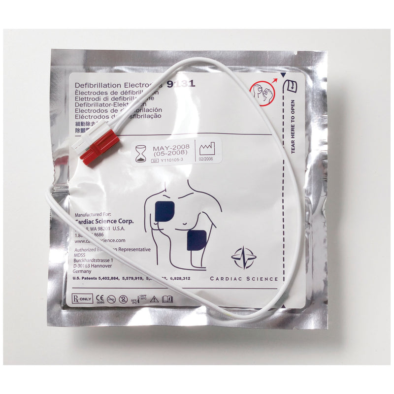 Zoll Medical Adult Defibrillation Electrodes, For Powerheart or CardioVive AEDs, 2 Year Warranty, 1 set/pk