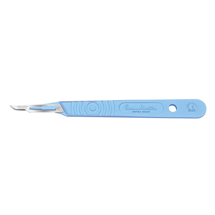 Cincinnati Surgical Company Scalpel, Swann Morton, Size 15, Blue Handle, Disposable, Sterile, 10/bx (Drop Ship Only)
