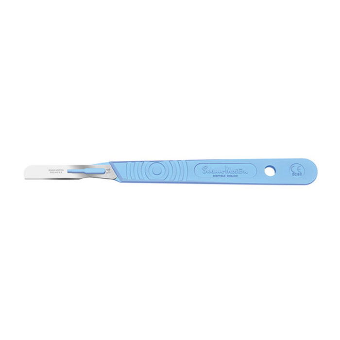 Cincinnati Surgical Company Scalpel, Swann Morton, Size 14, Blue Handle, Disposable, Sterile, 10/bx (Drop Ship Only)