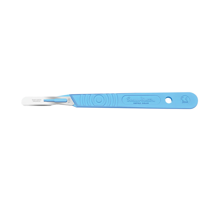 Cincinnati Surgical Company Scalpel, Guarded, Stainless Steel, Size 10r, Blue Handle, Disposable, Sterile, 10/bx (Drop Ship Only)