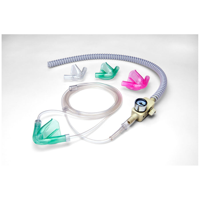 Crosstex International Scavenging Circuit for In-Line Vacuum Controller, Includes: RFS Scavenging Circuit, (3) Adapter Fittings and (6) Nasal Masks (Does Not Utilize a Reservoir Bag)