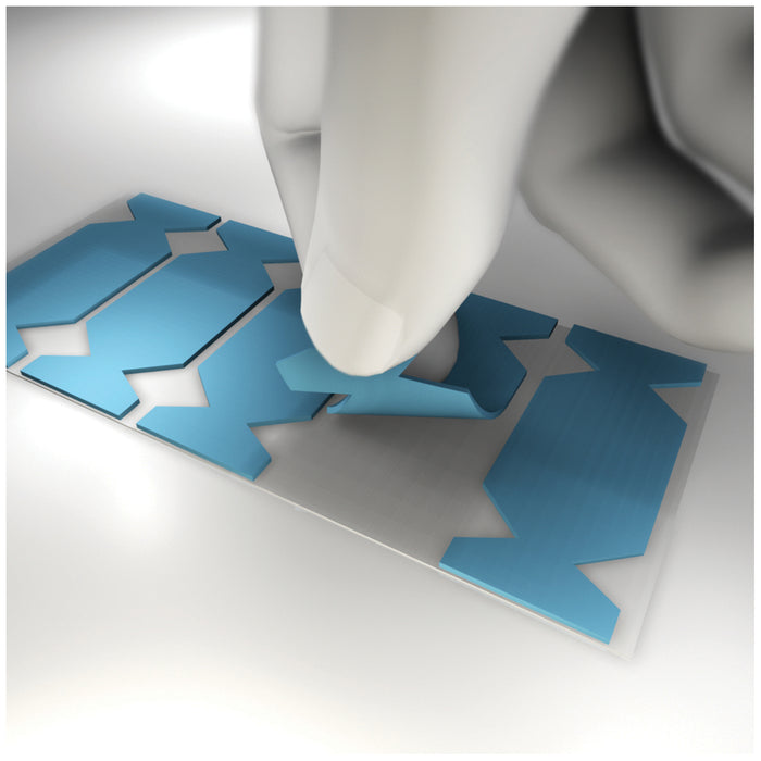 Crosstex International Cushion Device, Blue, Fits Long Edge of Size 2 Film & Sensors, 300/bx