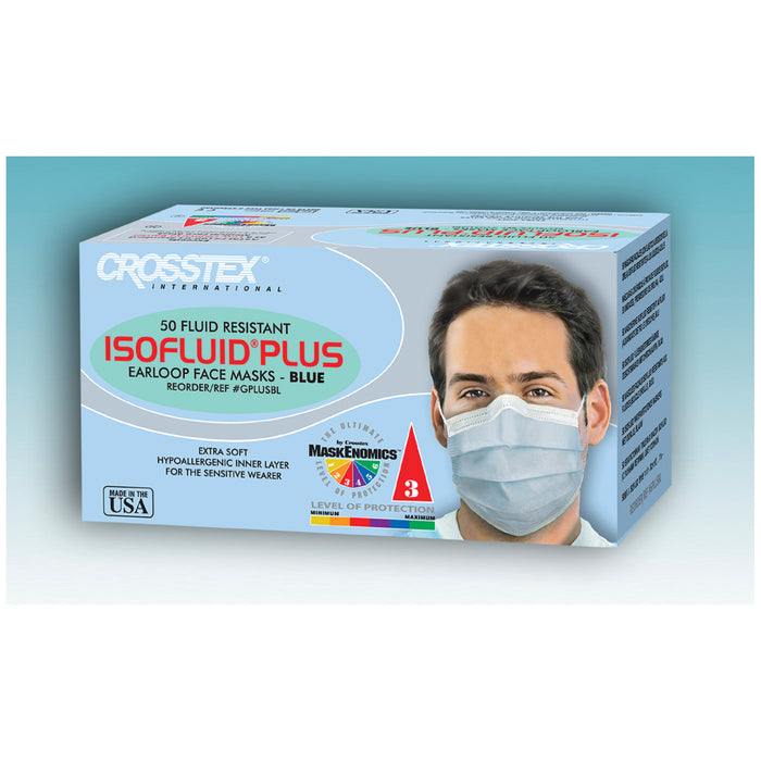 Crosstex International ASTM Level 1 Mask, Latex Free (LF), Pink, 50/bx, 10 bx/ctn