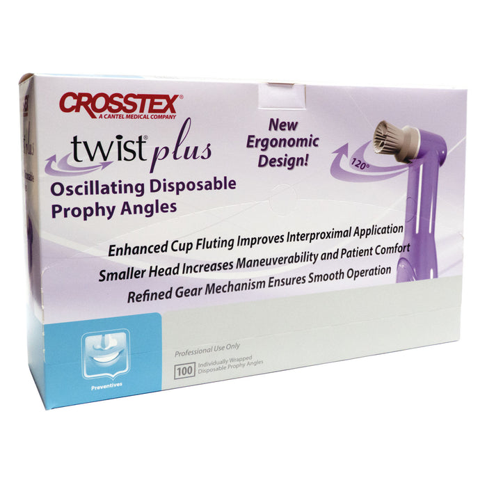Crosstex International Prophy Angle, Firm Cup White, Disposable, 100/bx