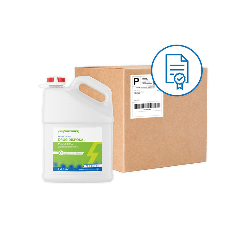 C2R GLOBAL RX DESTROYER - Rx Destroyer™ Pro Series, All-Purpose, 1 Gallon Bottle, Tethered Cap & View Guage, 4 btl/cs