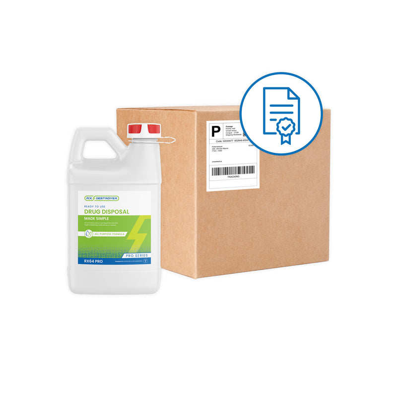 C2R GLOBAL RX DESTROYER - Rx Destroyer™ Pro Serices, All-Purpose, 64zo Bottle, Tethered Cap & View Guage, 4 btl/cs (Must Provide End User Contact Name, Email Address, and Phone # When Ordering)