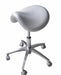 ADS Dental D4 Saddle Dr Stool with adjustable height and ergonomic design, featuring a padded seat and sturdy base.