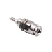DCI Plated Panel Mount 10-32 Coupler with Shut-Off