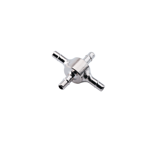 DCI Metal Cross Connector for 1/8-inch OD Tubing