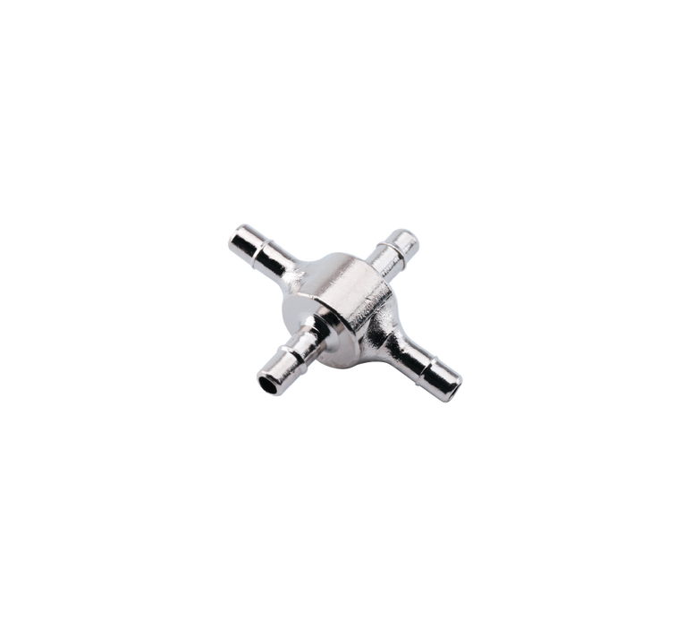 DCI Metal Cross Connector for 1/8-inch OD Tubing