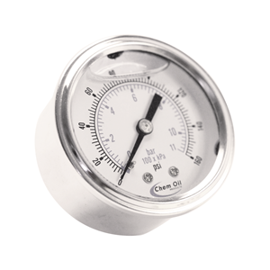 DCI Liquid-Filled Pressure Gauge 0–160 PSI