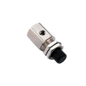 DCI Momentary Push-Button Valve 2-Way NC Black