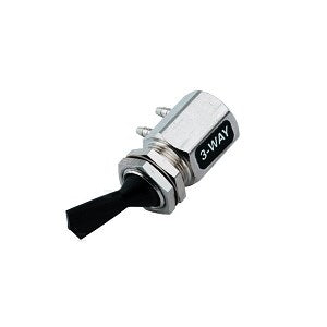 DCI Side-Port Toggle Valve 3-Way Black