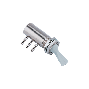 DCI Side-Port Routing Toggle Valve Gray