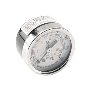 DCI Round Rear Mount Pressure Gauge 0-160 PSI