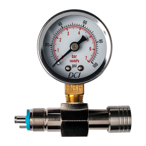 DCI Handpiece Pressure Test Gauge 0–100 PSI