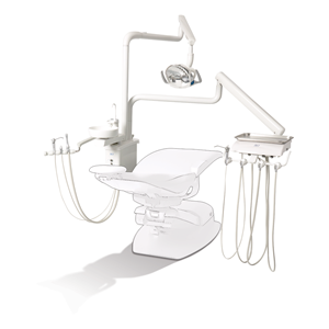 DCI Reliance Dental Unit with Cuspidor and PMU, White