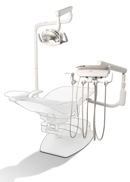 DCI Reliance Swing Mount Pole with Automatic Dental Unit