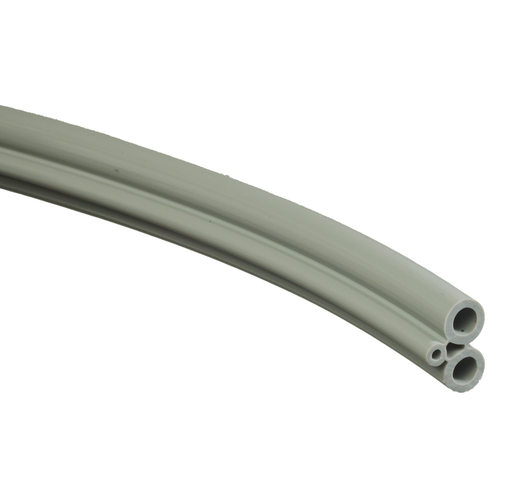 DCI FC Tubing, 3 Hole, Poly Gray; Per Foot