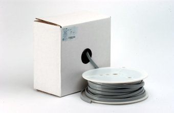 DCI FC Tubing, 2 Hole, Vinyl Asepsis Gray; Box of 100ft