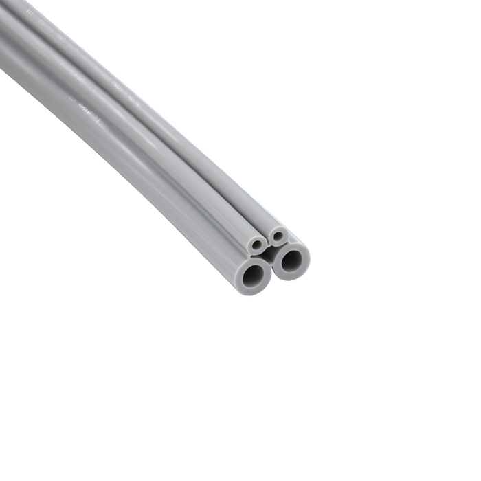 DCI FC Tubing, 4 Hole, Vinyl Gray; Per Foot