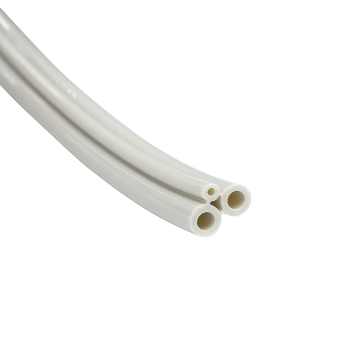 DCI FC Tubing, 3 Hole, Poly Sterling; Per Foot