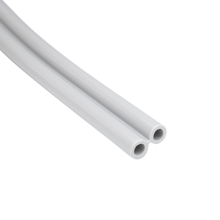 DCI FC Tubing, 2 Hole, Vinyl Gray; Per Foot